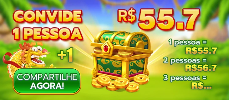 57PG Indique amigos para receber um bônus